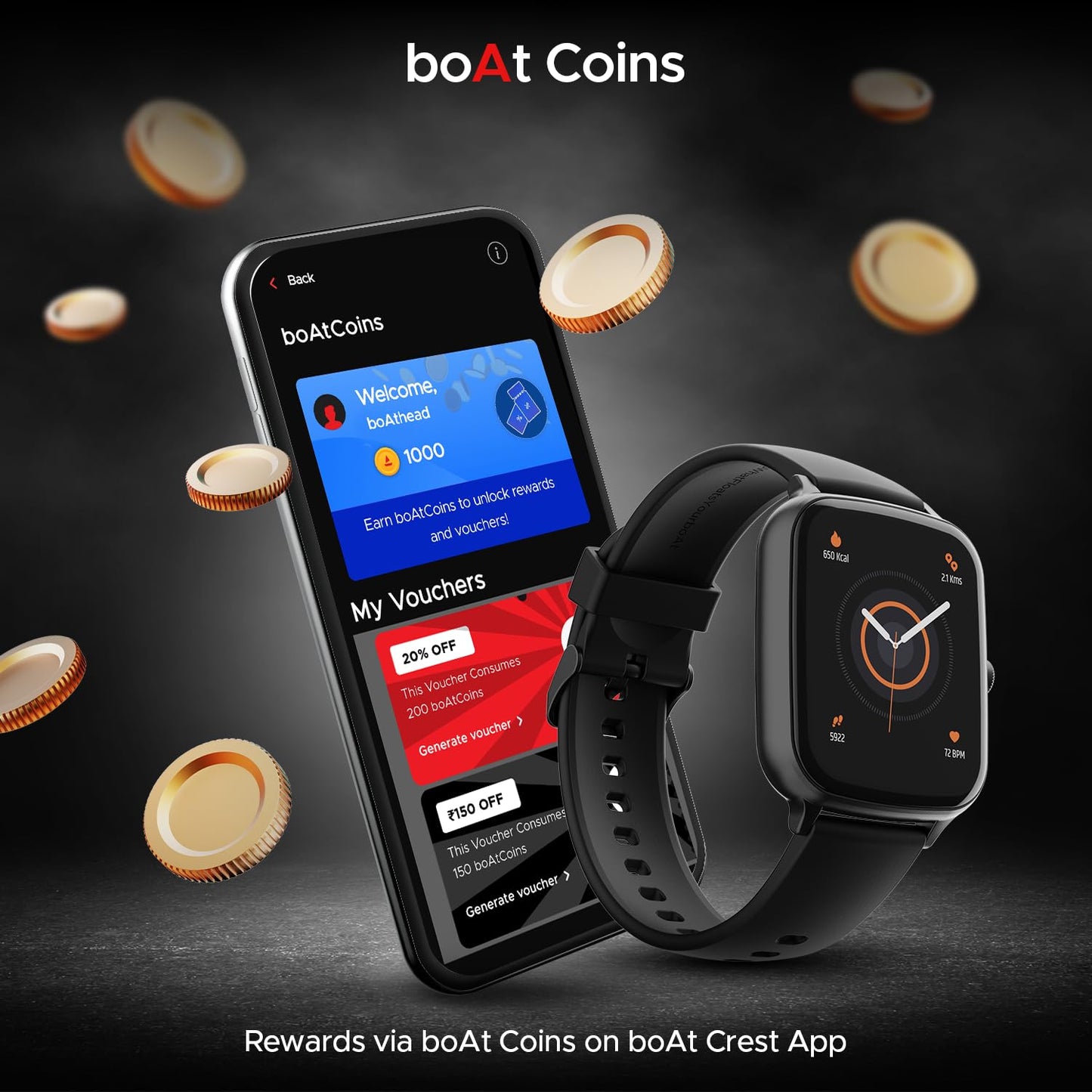 (Open Box) boAt Wave Style Call Smart Watch with Advanced BT Calling Chip,DIY Watch Face Studio, Coins, 1.69" HD Display, Health Ecosystem, Live Cricket Scores, Quick Replies, HR & SpO2