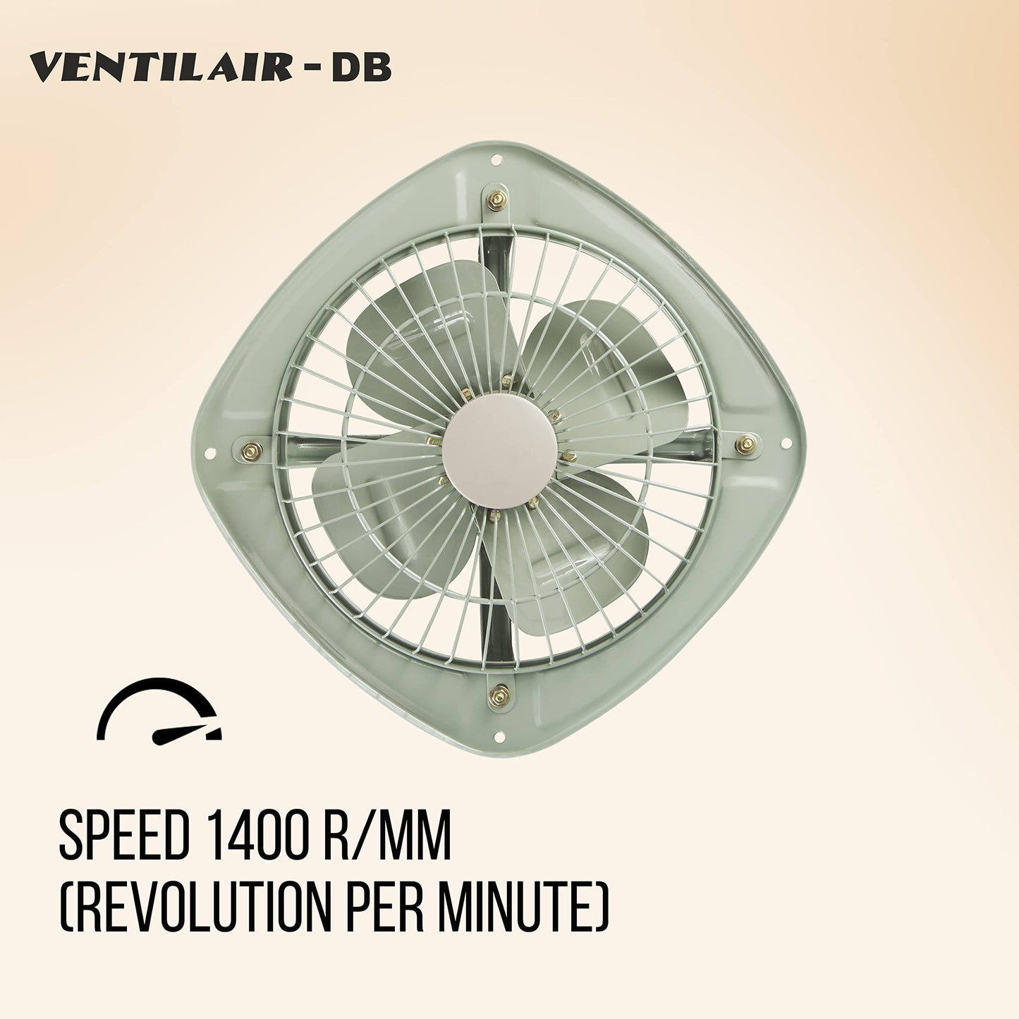 Havells Ventil Air DB 230mm Exhaust Fan| Cut Out Size: Ø9.5| Watt: 45| RPM: 1400| Air Delivery: 860| Suitable for Kitchen, Bathroom, and Office