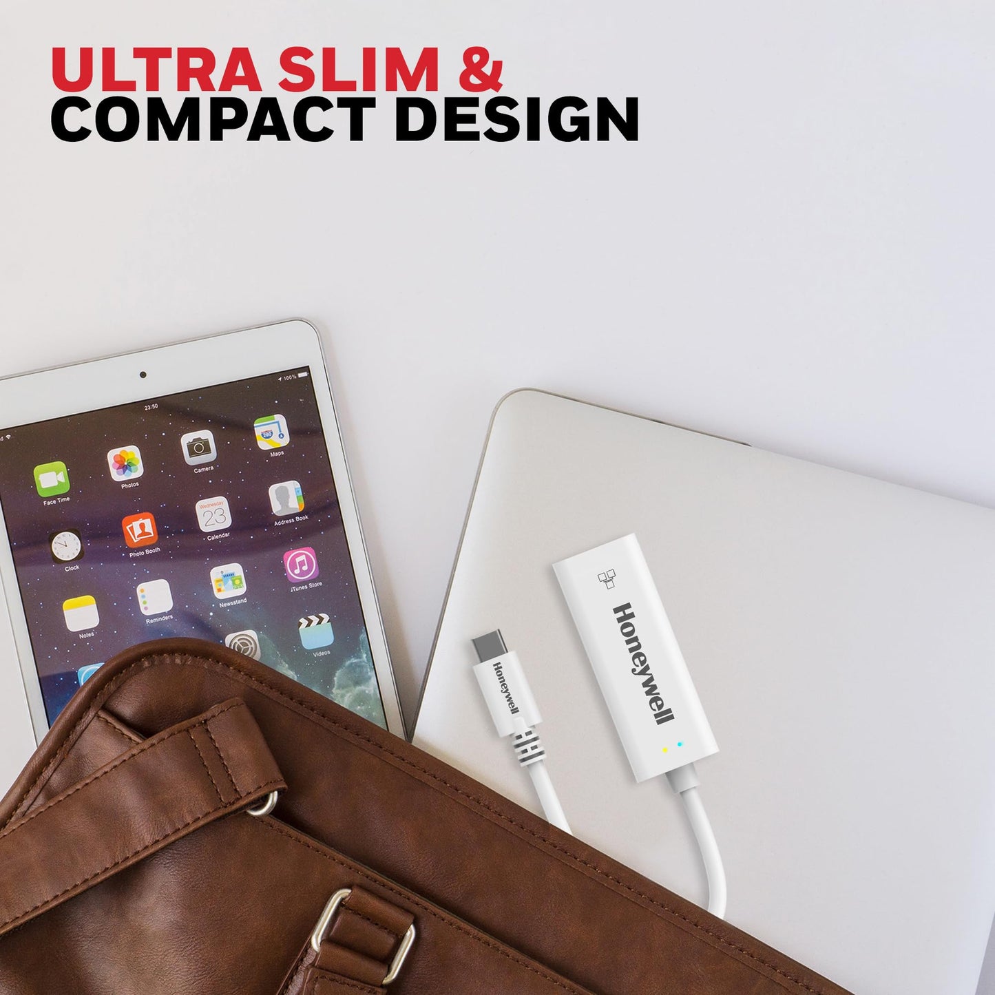 (Open Box) Honeywell 4-in-1 Type C 3.1 to USB 3.0 with RJ45 Gigabit Ethernet Adapter, 5GBPS Transfer Speed, 3x3.0 USB Ports, 1Gbps Bandwidth, Universally Compatible with Type C MacBooks, laptops, PCs, Tablets