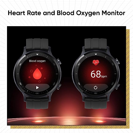 (Open Box) realme Smart Watch S with 3.30 cm (1.3") TFT-LCD Touchscreen, 15 Days Battery Life, SpO2 & Heart Rate Monitoring, IP68 Water Resistance, Black