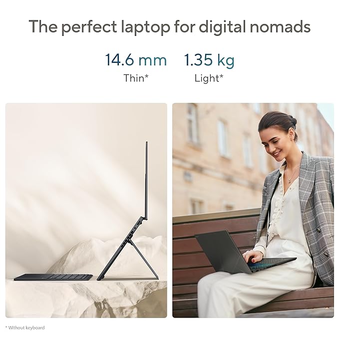 (Brand Refurbished) ASUS Zenbook Duo OLED (2024), 14" (35.56cm) FHD OLED Touch Display, Intel Core Ultra 5 125H, Built-in AI, Dual Screen Laptop (16GB/1TB SSD/Intel Arc Graphics/Win11/Gray/1.65 Kg), UX8406MA-QL551WS
