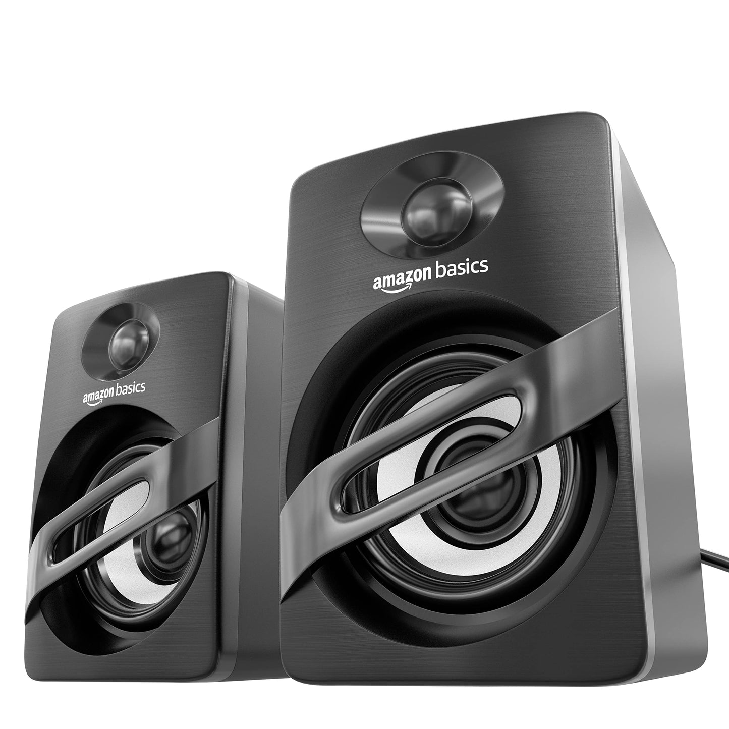 (Open Box) Amazon Basics Portable Multimedia Speaker| Suitable for Laptop & Desktop (Black) | USB 2.0 | Deep Bass