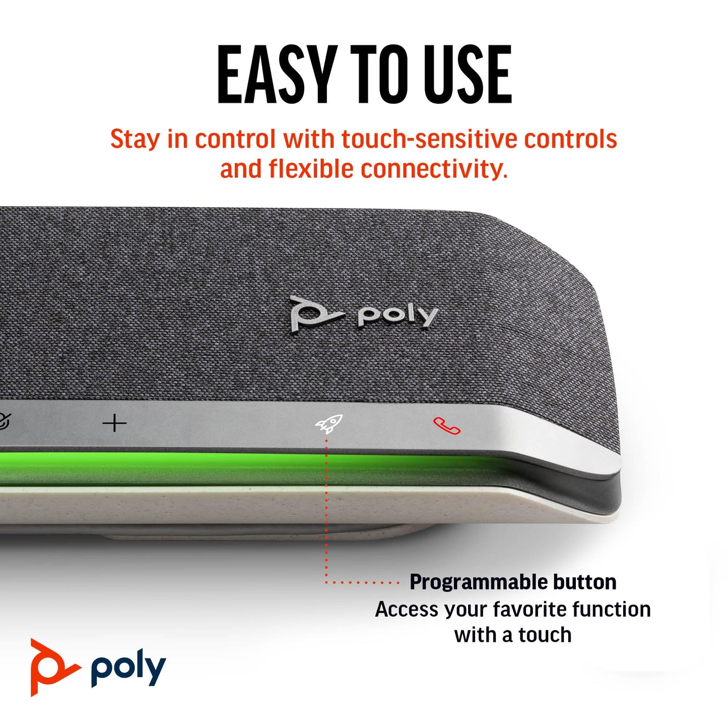 (Open Box)Poly Sync 40 Microsoft Teams USB-A, USB-C & Bluetooth Smart Speakerphone 216875-01