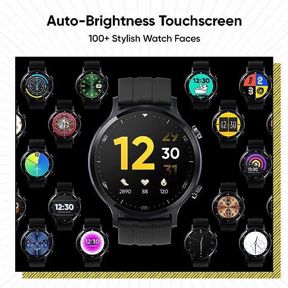 (Open Box) realme Smart Watch S with 3.30 cm (1.3") TFT-LCD Touchscreen, 15 Days Battery Life, SpO2 & Heart Rate Monitoring, IP68 Water Resistance, Black