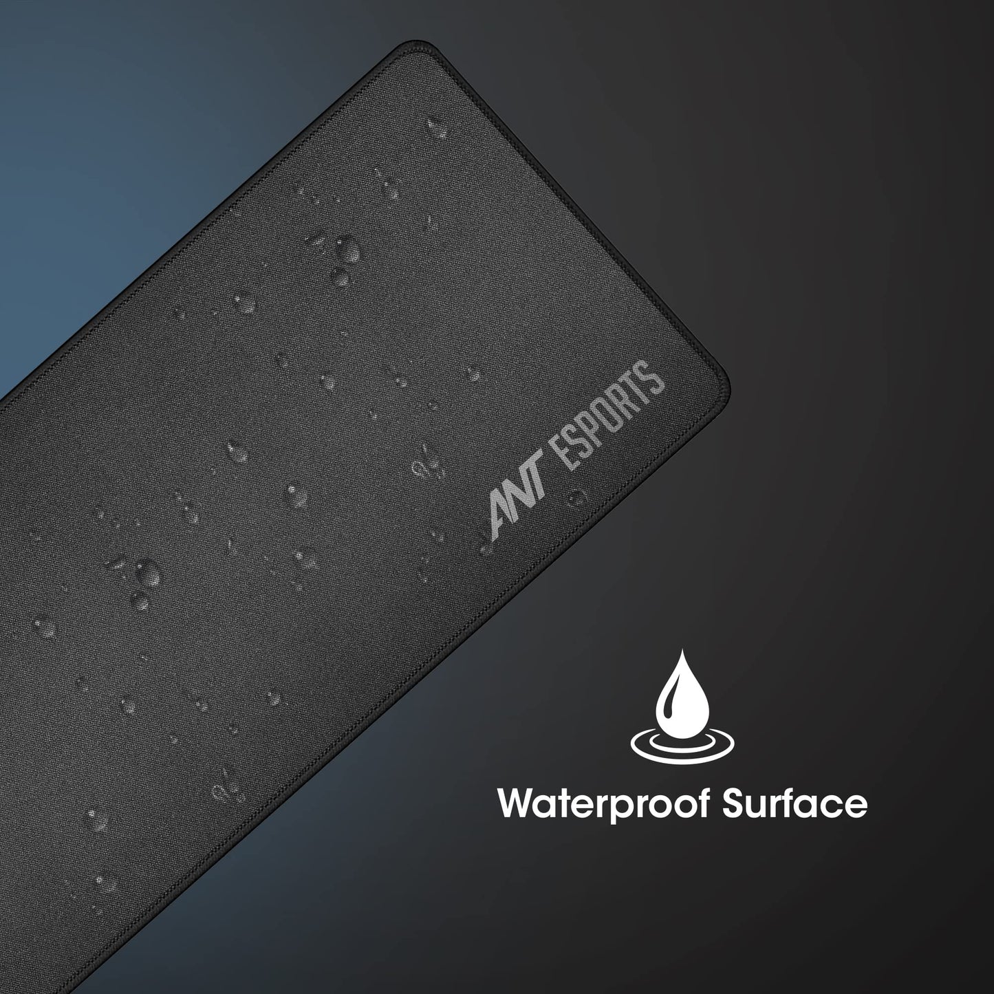 (Open box)Ant Esports MP280S - Speed Gaming Mouse Pad-L- Large with Stitched Edges, Waterproof Non-Slip Base for Gaming & Office – Black