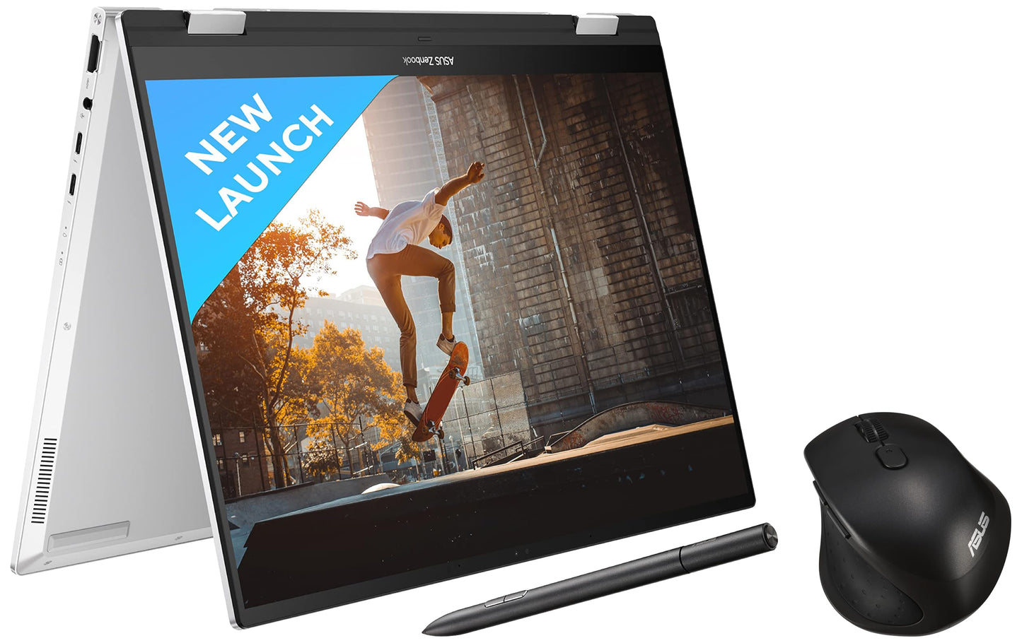 (Brand Refurbished) ASUS Zenbook 14 Flip OLED (2023), Intel Core Evo I7-1360P 13Th Gen, 14" (35.56 Cm) 2.8K 90Hz OLED, (16Gb Ram & 1Tb Ssd), Up3404Va-Kn753Ws Eos 2 Messenger Bag (Black) - Windows