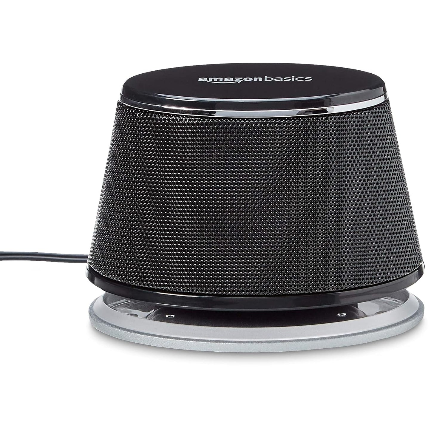 (Open Box) amazon basics Usb-Powered Pc Computer Speakers With Dynamic Sound | Black, 2.4 Watts