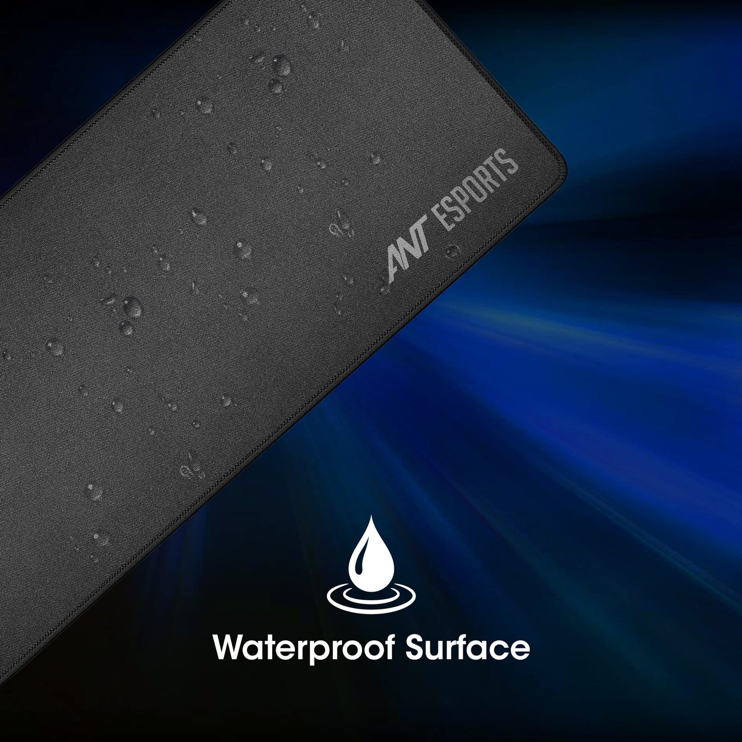 (Open box)Ant Esports MP280S - Speed Gaming Mouse Pad-L- Large with Stitched Edges, Waterproof Non-Slip Base for Gaming & Office – Black