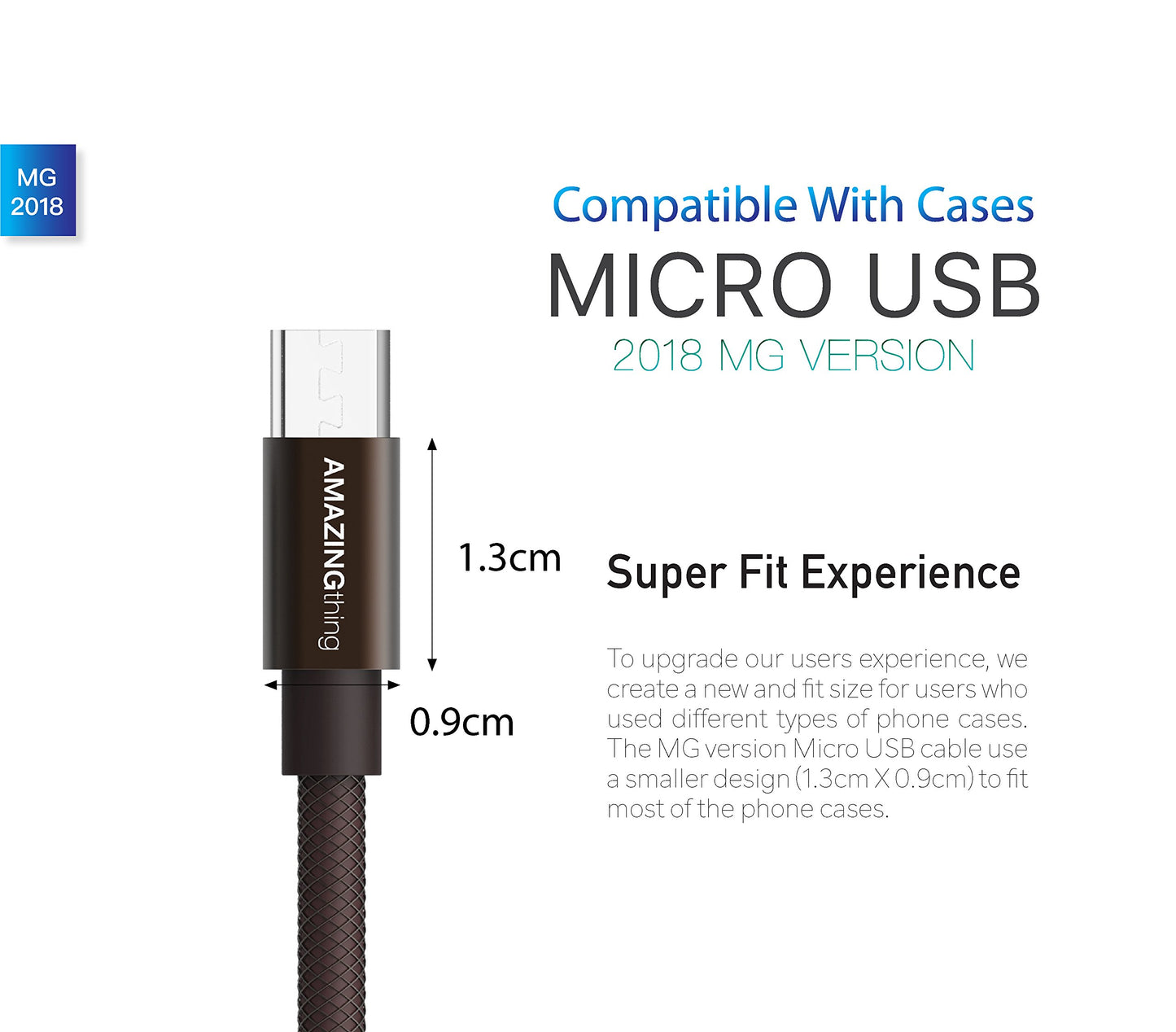(Open Box) AMAZINGthing Micro SupremeLink 1m Data Cable