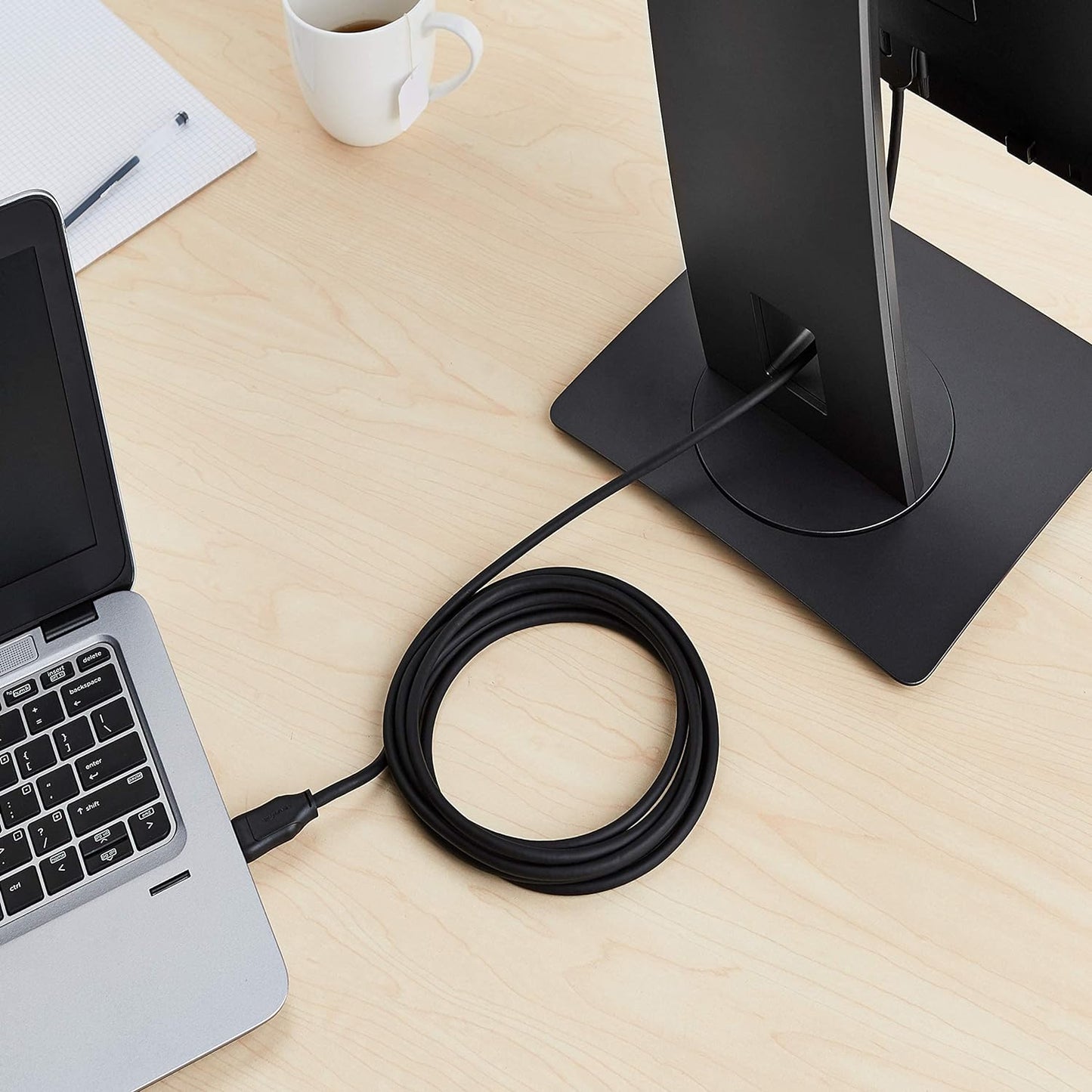 (Open Box) AmazonBasics DisplayPort to DVI Cable for Personal Computer - 10 Feet (Black)