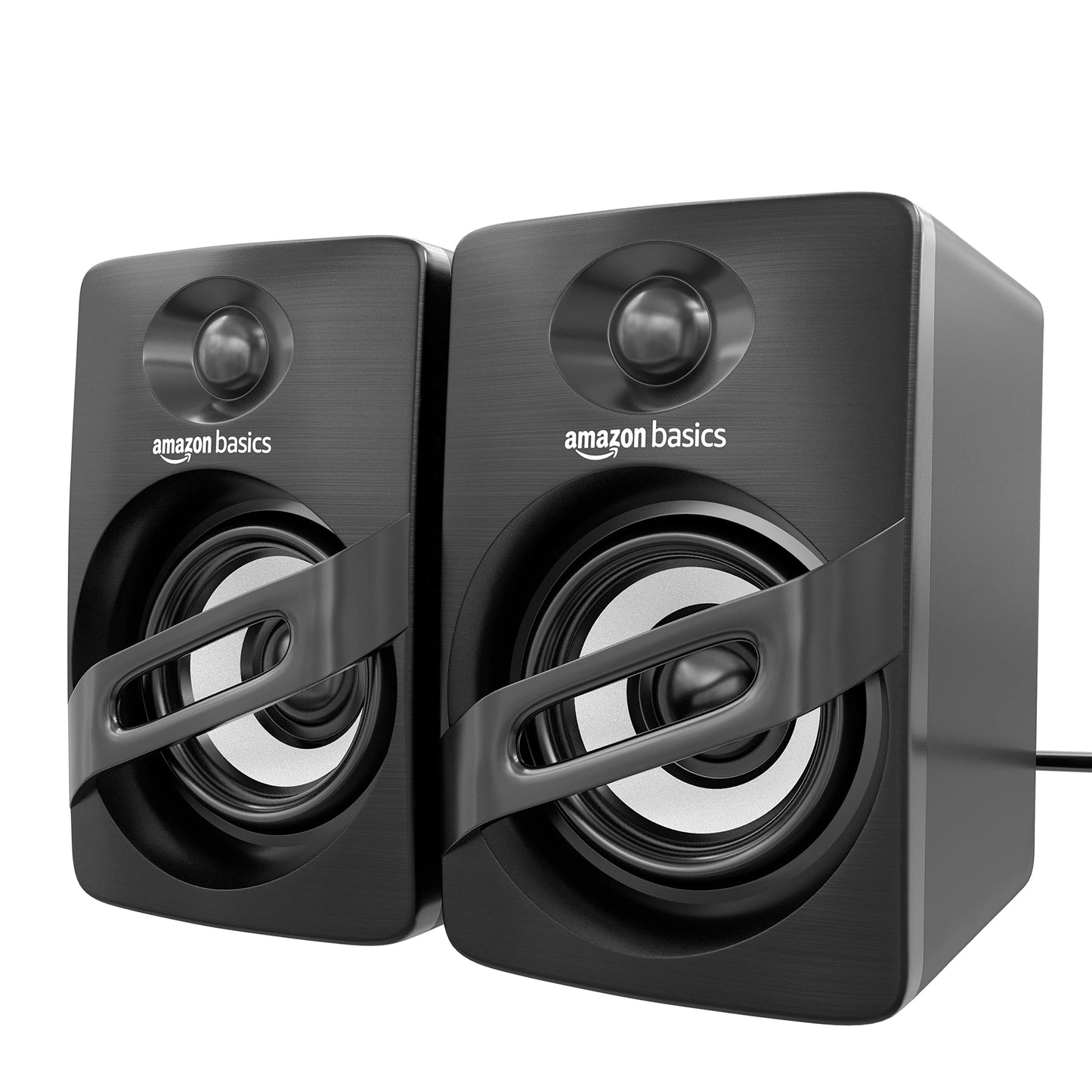 (Open Box) Amazon Basics Portable Multimedia Speaker| Suitable for Laptop & Desktop (Black) | USB 2.0 | Deep Bass