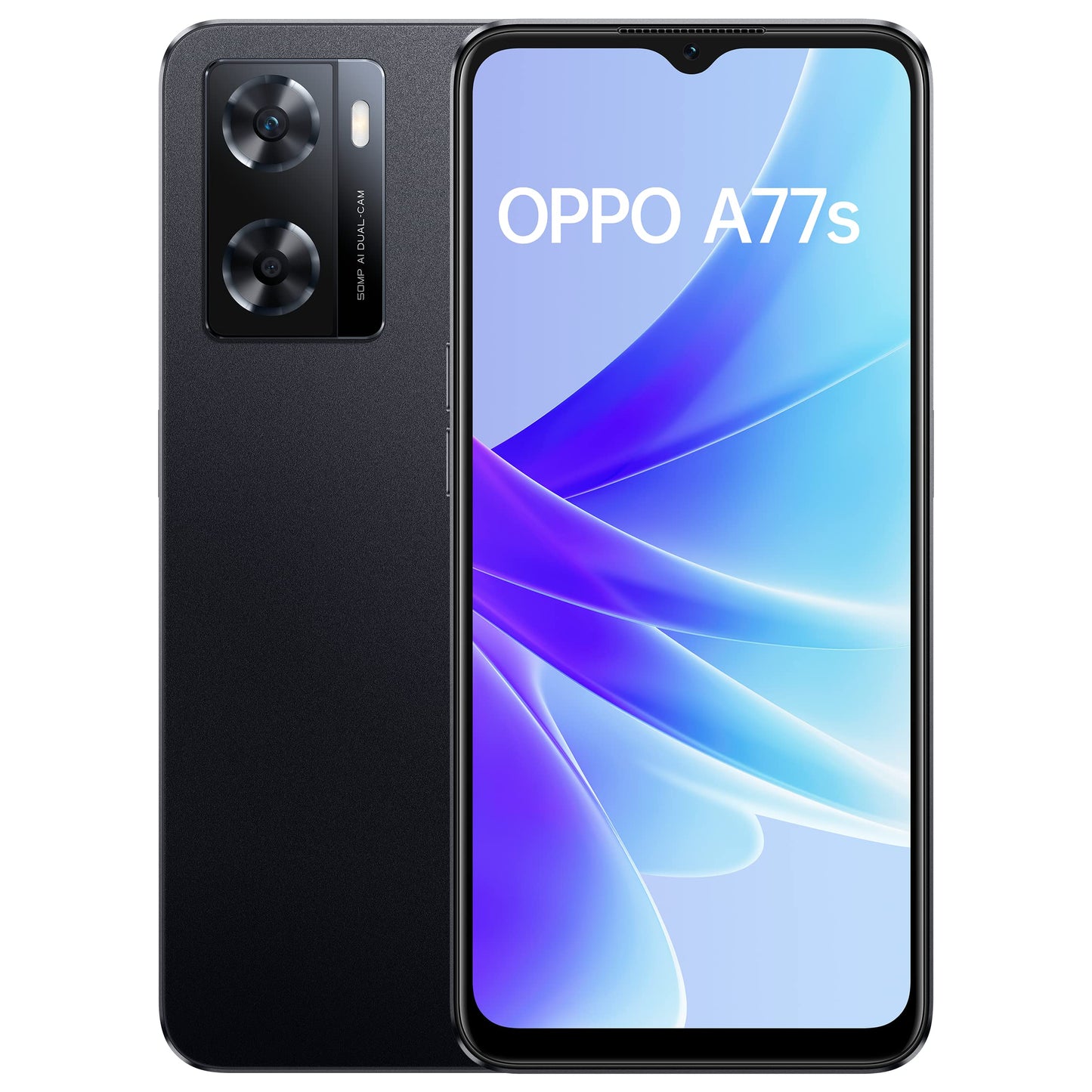 (Refurbished) OPPO A77s (Starry Black, 8GB RAM, 128 Storage)