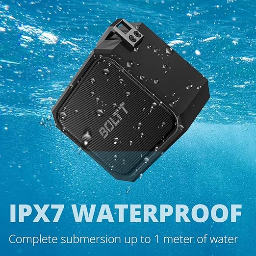 (Open Box) Boltt Fire Xplode BS1100 Bluetooth Speaker with Explosive Sound & Superior Bass, Ultra Light Weight & Compact with Great Playtime, IPX7 Waterproof