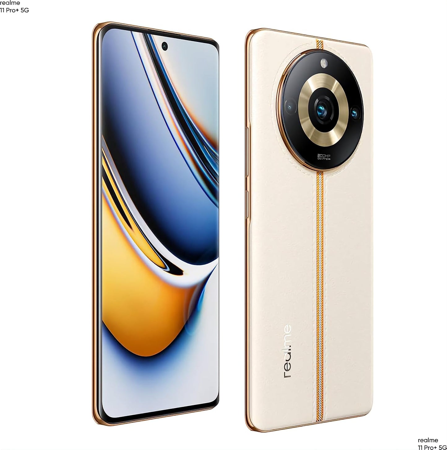 (Open Box) realme 11 Pro+ 5G (Sunrise Beige, 8GB RAM, 256GB Storage) | 120 Hz Curved Display | 200MP ProLight Camera | 7050 5G Dimensity | 12GB Dynamic RAM | Premier Vegan Leather Finish Design