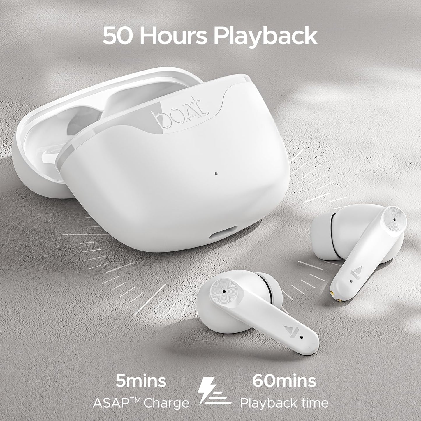(Open Box)boAt Airdopes 207 Tws in Ear Earbuds with 50 Hrs Playtime, Quad Mics with Enx Tech, ASAP Charging, Iwp Tech, Beast Mode with 50 Ms Low Latency, Bluetooth V5.3, USB Type-C Port & Ipx5(Bold Blue)