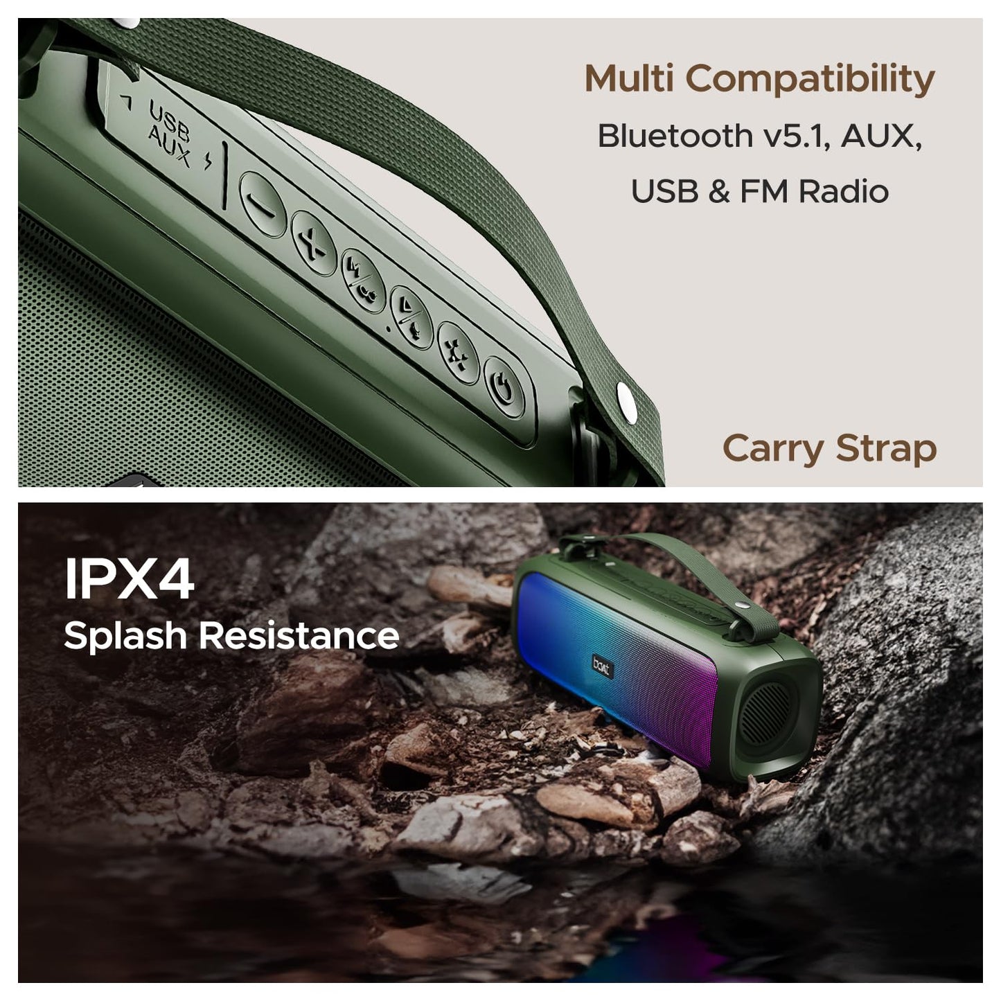 (Open Box) Stone 580 Speaker, Pine Green