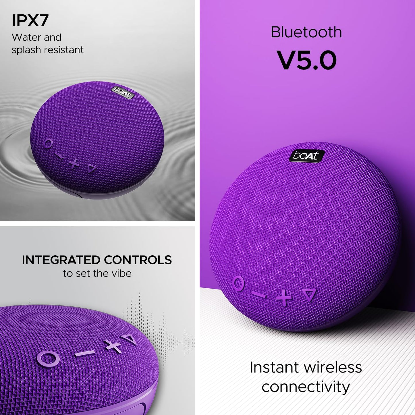 (Without Box) boAt Stone 190: Made in India 5W Bluetooth Speaker