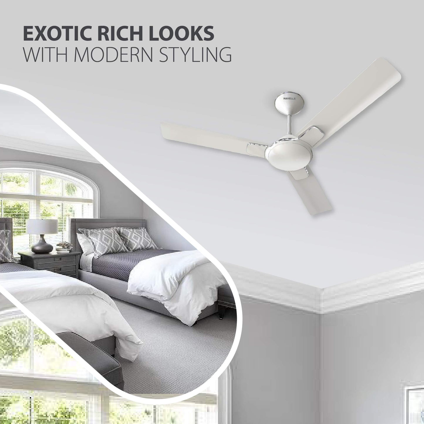 Havells 1200 mm FAN ENTICER ES BEIGE COPPER, 2 Star