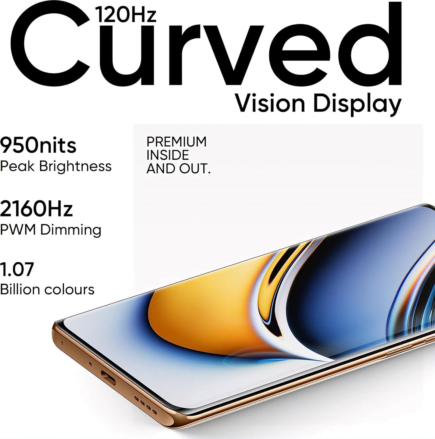 (Open Box) realme 11 Pro+ 5G (Sunrise Beige, 8GB RAM, 256GB Storage) | 120 Hz Curved Display | 200MP ProLight Camera | 7050 5G Dimensity | 12GB Dynamic RAM | Premier Vegan Leather Finish Design