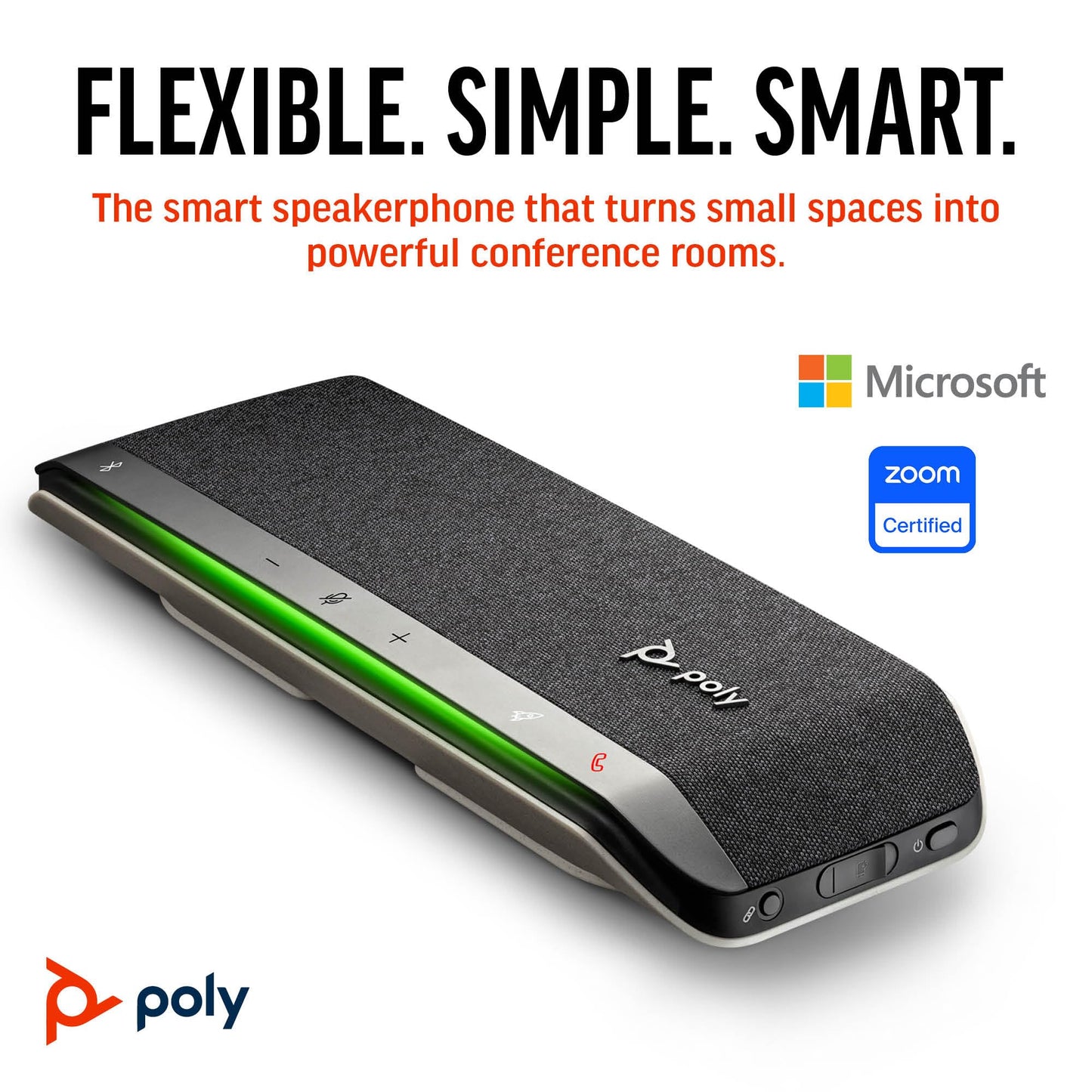 (Open Box)Poly Sync 40 Microsoft Teams USB-A, USB-C & Bluetooth Smart Speakerphone 216875-01
