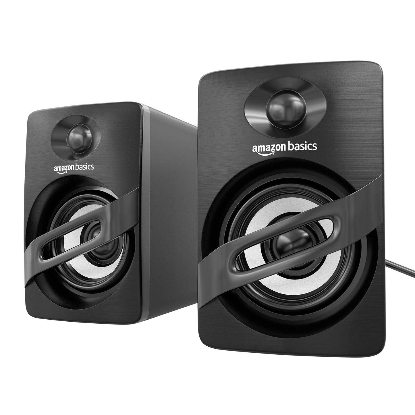(Open Box) Amazon Basics Portable Multimedia Speaker| Suitable for Laptop & Desktop (Black) | USB 2.0 | Deep Bass