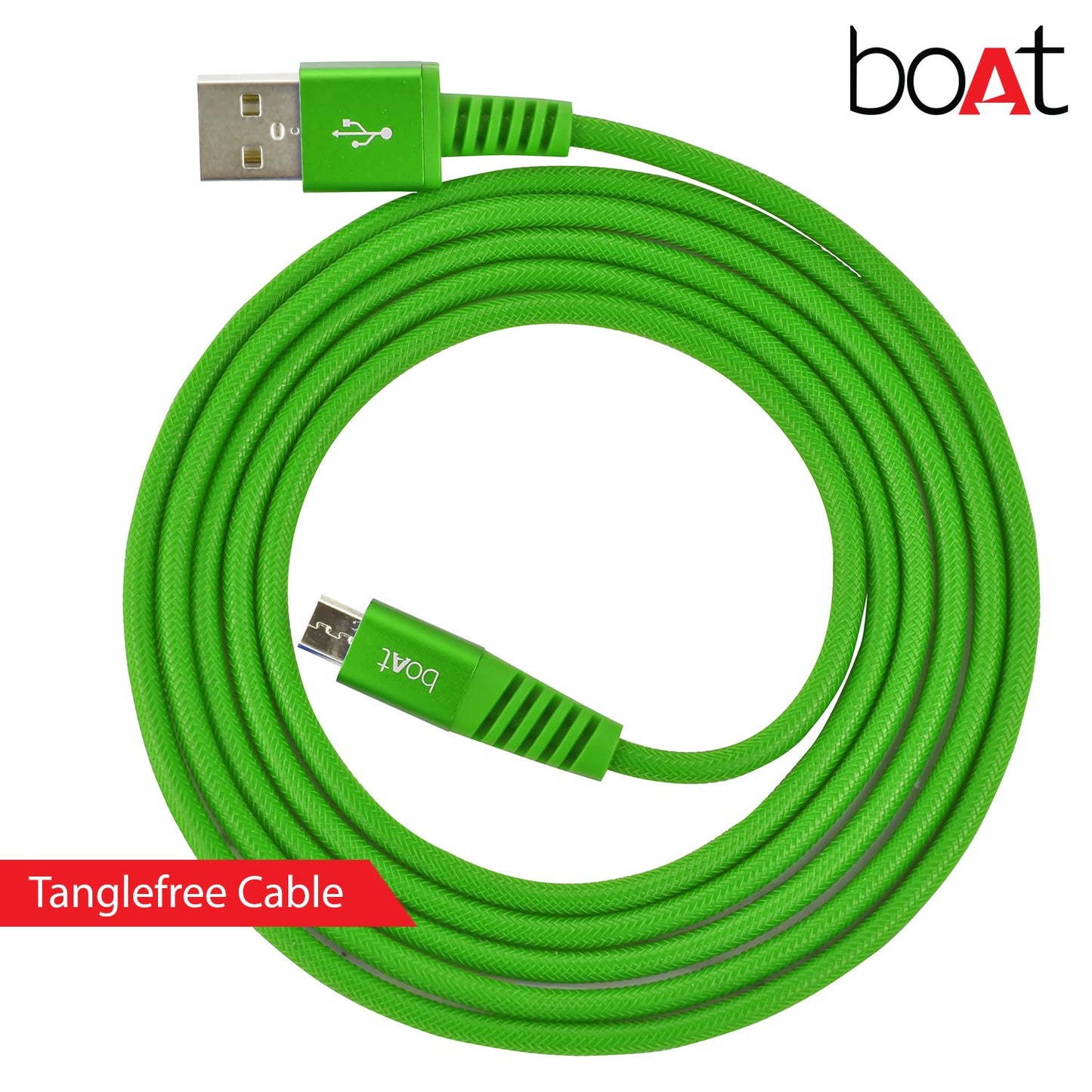 (Open Box)boAt Rugged V3 Extra Tough Unbreakable Braided Micro Usb Cable 1.5 Meter (Black)