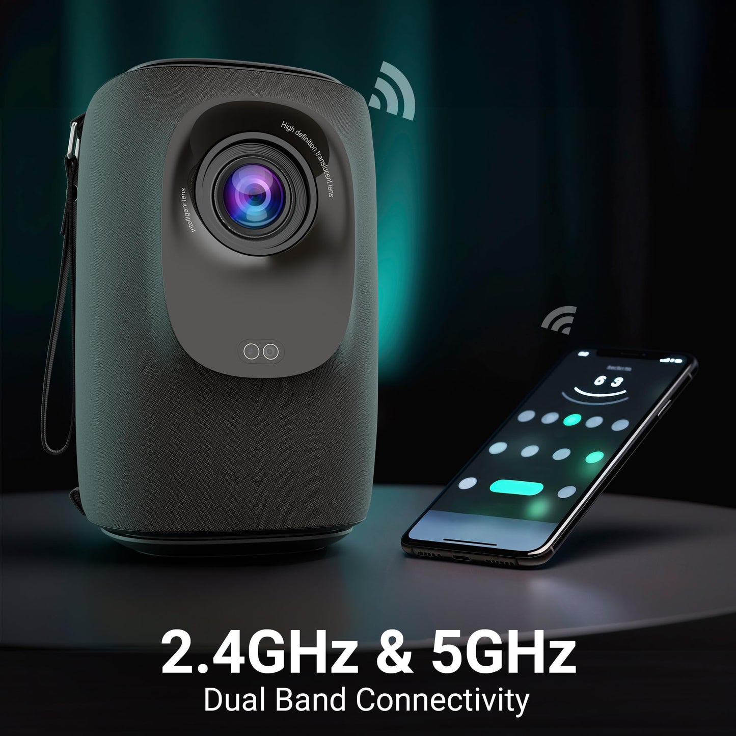 (Open Box) ZEBRONICS PIXAPLAY 22, Smart Projector, 3400 Lumens, 4K Support,160 Inch Screen Size, Supports Bluetooth, HDMI, USB, WiFi, 720p Native, Powerful Speaker, Electronic Focus, APP Support, Miracast