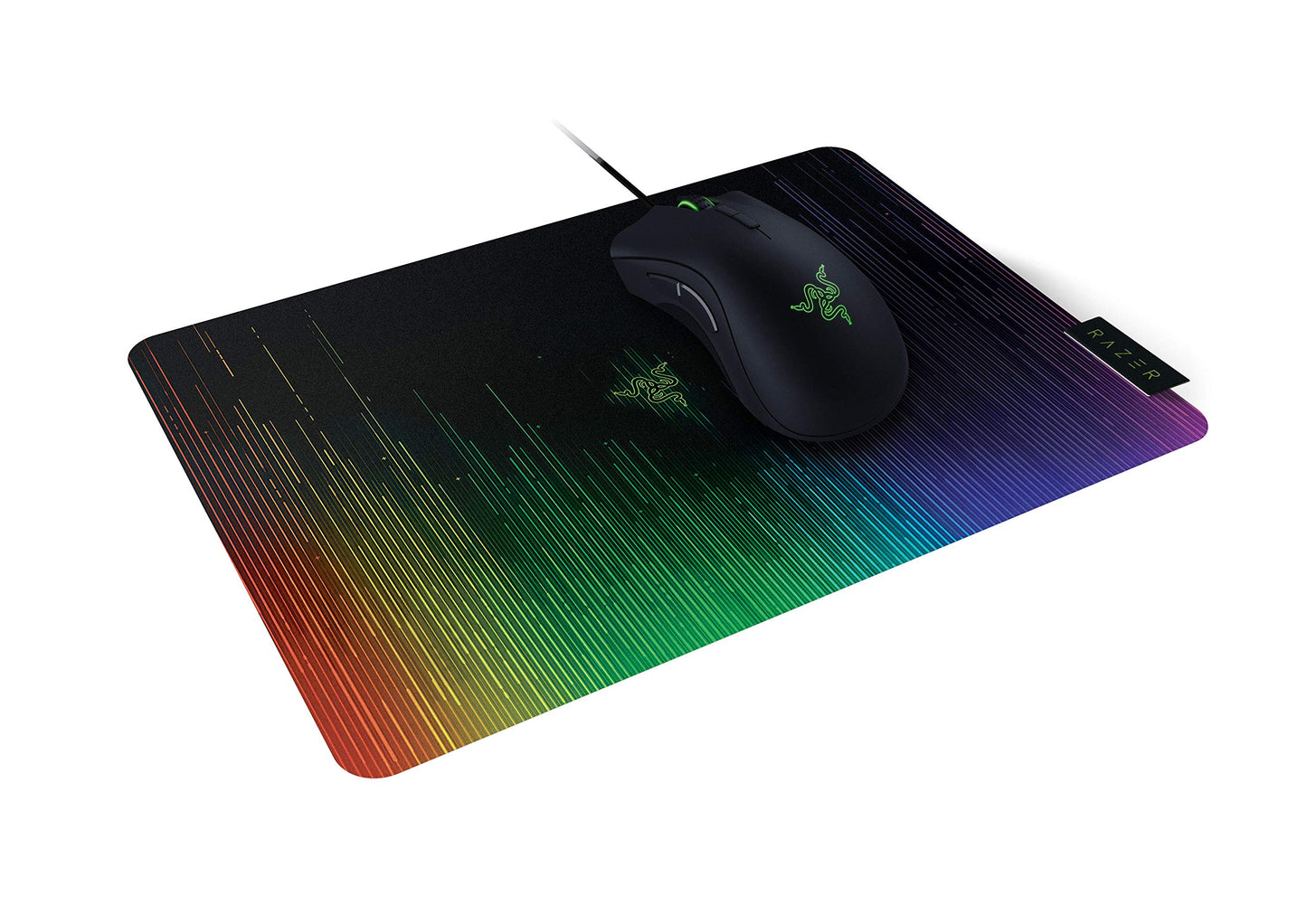(OPEN BOX)Razer Strider - L Multilayer Synthetic Leather, Foam Padding, Head Cushion, Height Adjustable, Black/Green (RZ02-03810200-R3M1)