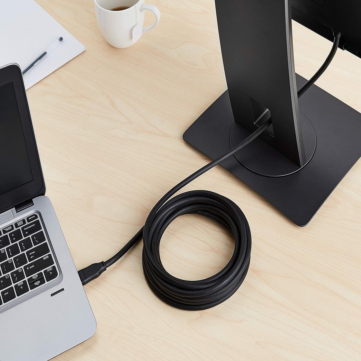 (Open Box) AmazonBasics 15 Feet DisplayPort to DisplayPort Cable - (Not HDMI Cable, Gold)