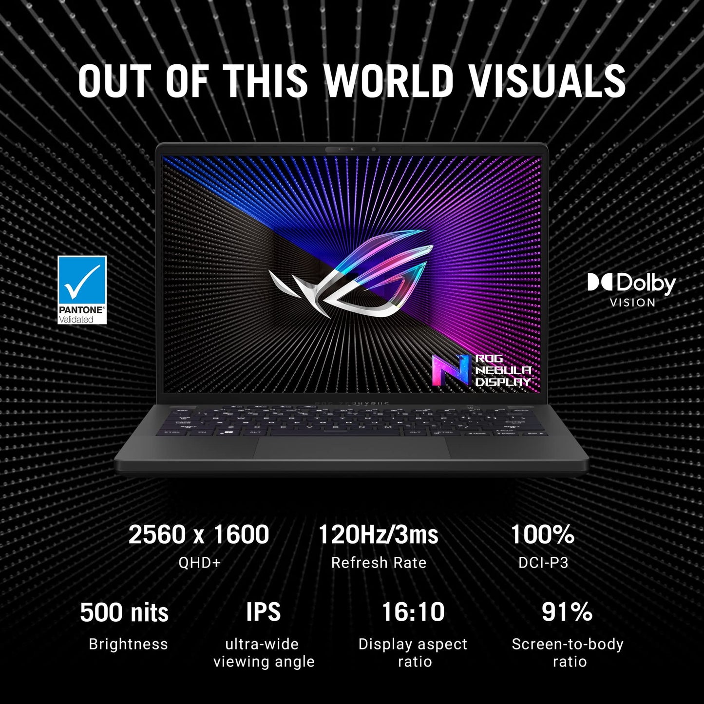 (Refurbished) ASUS ROG Zephyrus G14 (2022), 14" (35.56 cm) QHD+ 16:10 120Hz/3ms, AMD Ryzen 7 6800HS, 8GB Radeon RX 6700S, Gaming Laptop (16GB/1TB SSD/Windows 11/Office/Gray/Anime Matrix/1.72 Kg), GA402RJ-L8182WS
