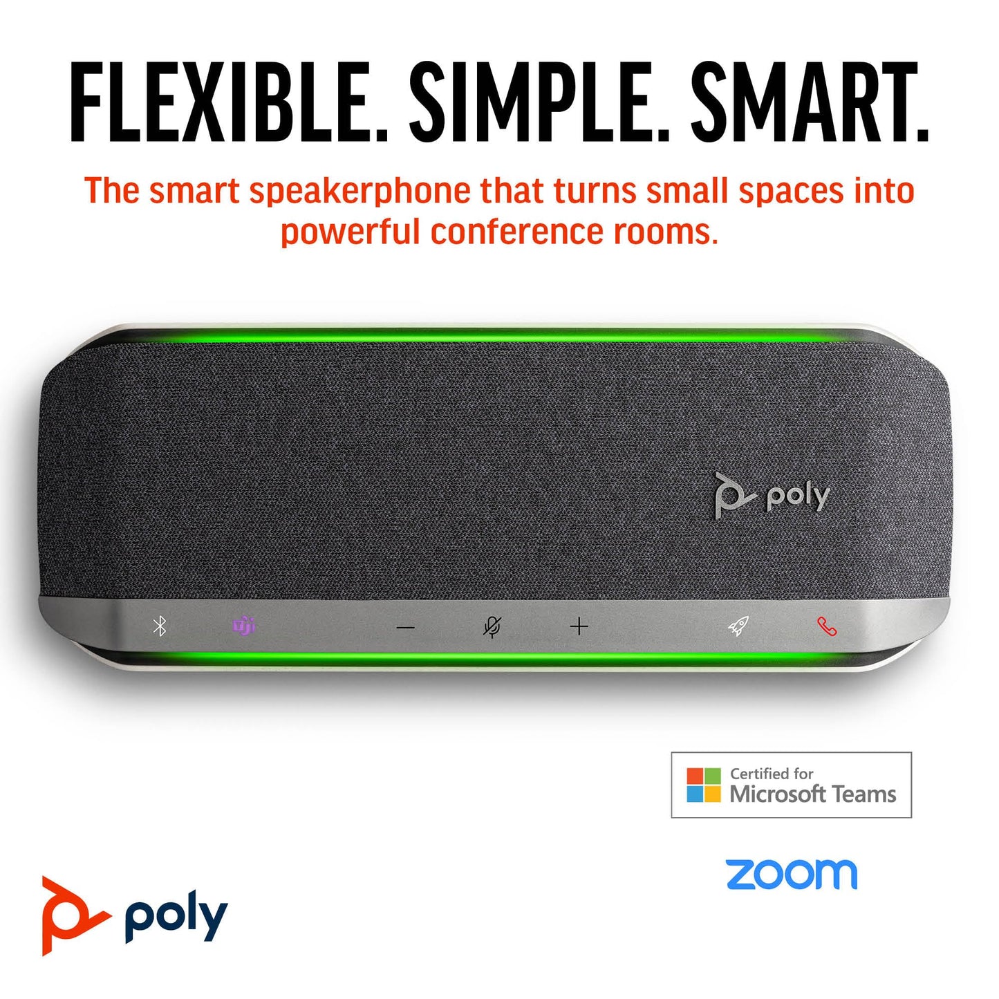 (Open Box)Poly Sync 40 Microsoft Teams USB-A, USB-C & Bluetooth Smart Speakerphone 216875-01