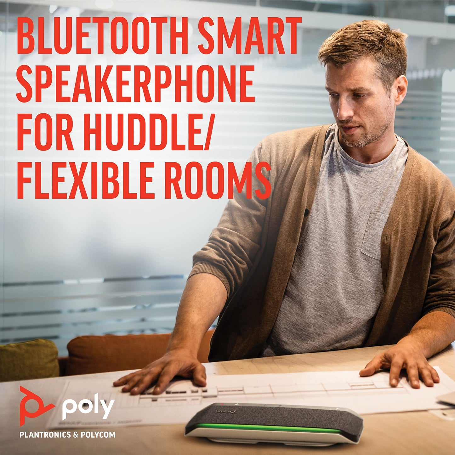 (Open Box)Poly Sync 40 Microsoft Teams USB-A, USB-C & Bluetooth Smart Speakerphone 216875-01