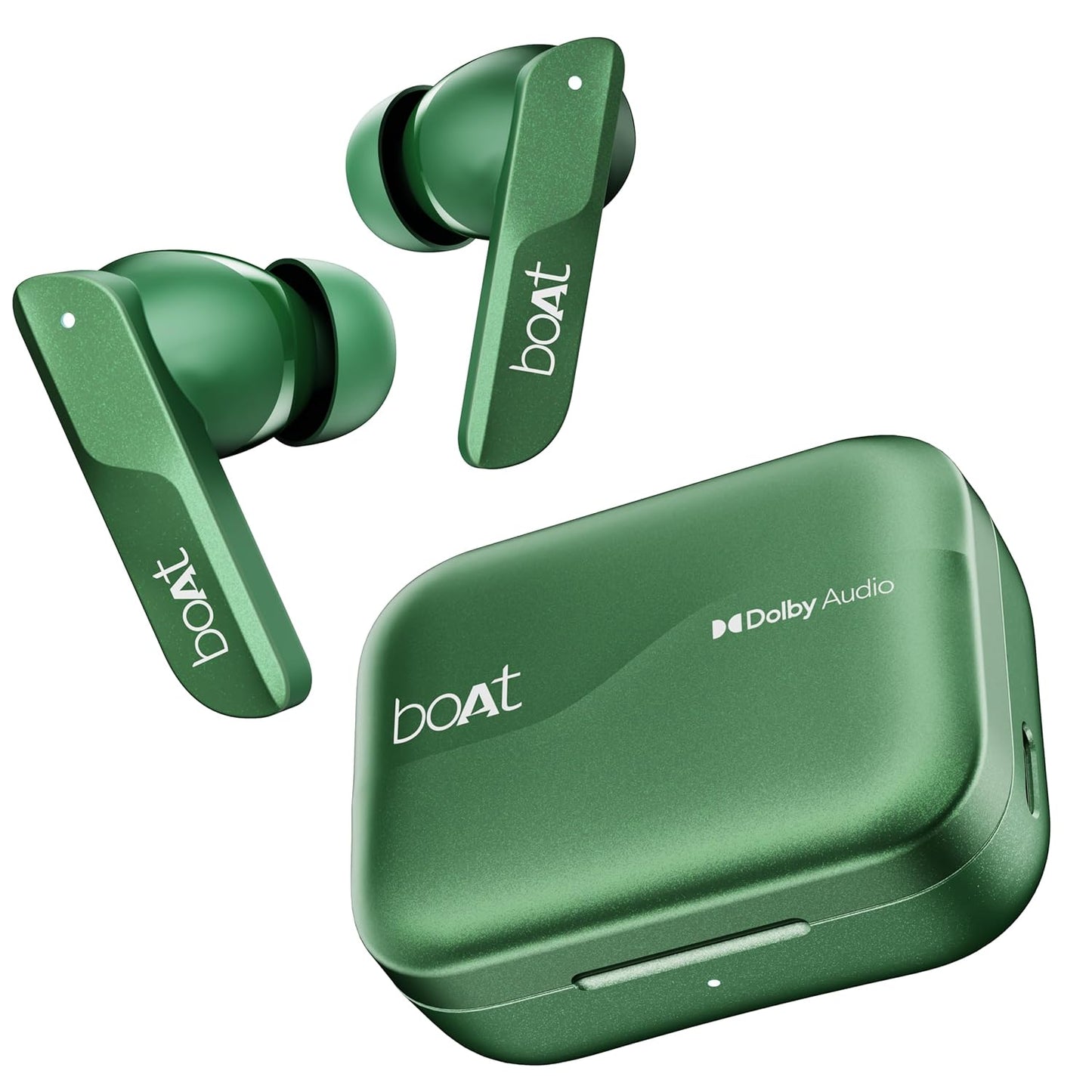 (Open box) boAt Airdopes 800 w/ Dolby Audio, 4 Mics AI-ENx Tech, Titanium Drivers & ASAP Charge Bluetooth (Interstellar Black, True Wireless)