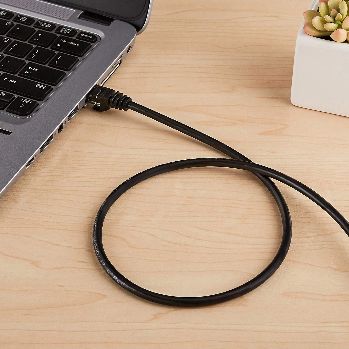 (Open Box) AmazonBasics RJ45 Cat-6 Ethernet Patch Internet Cable - 50 Feet (15.2 Meters)