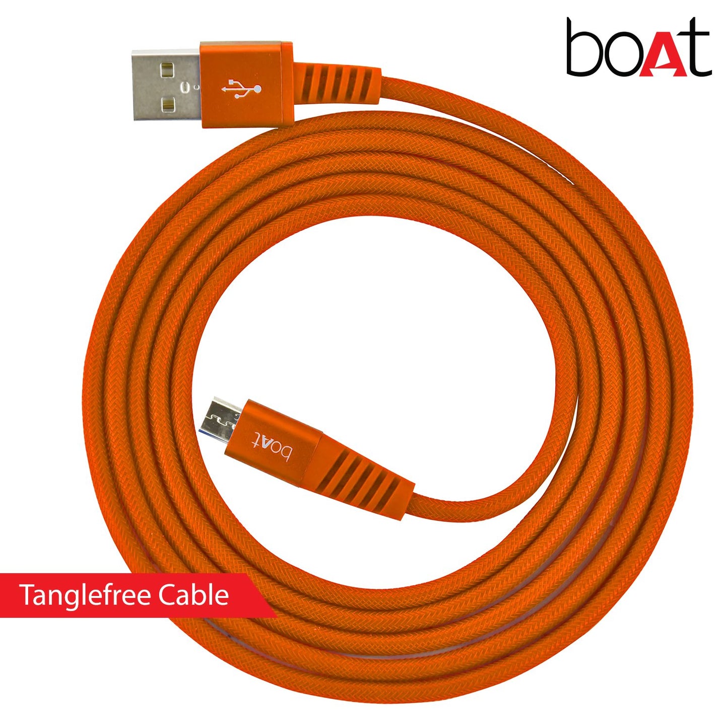 (Open Box)boAt Rugged V3 Extra Tough Unbreakable Braided Micro Usb Cable 1.5 Meter (Black)