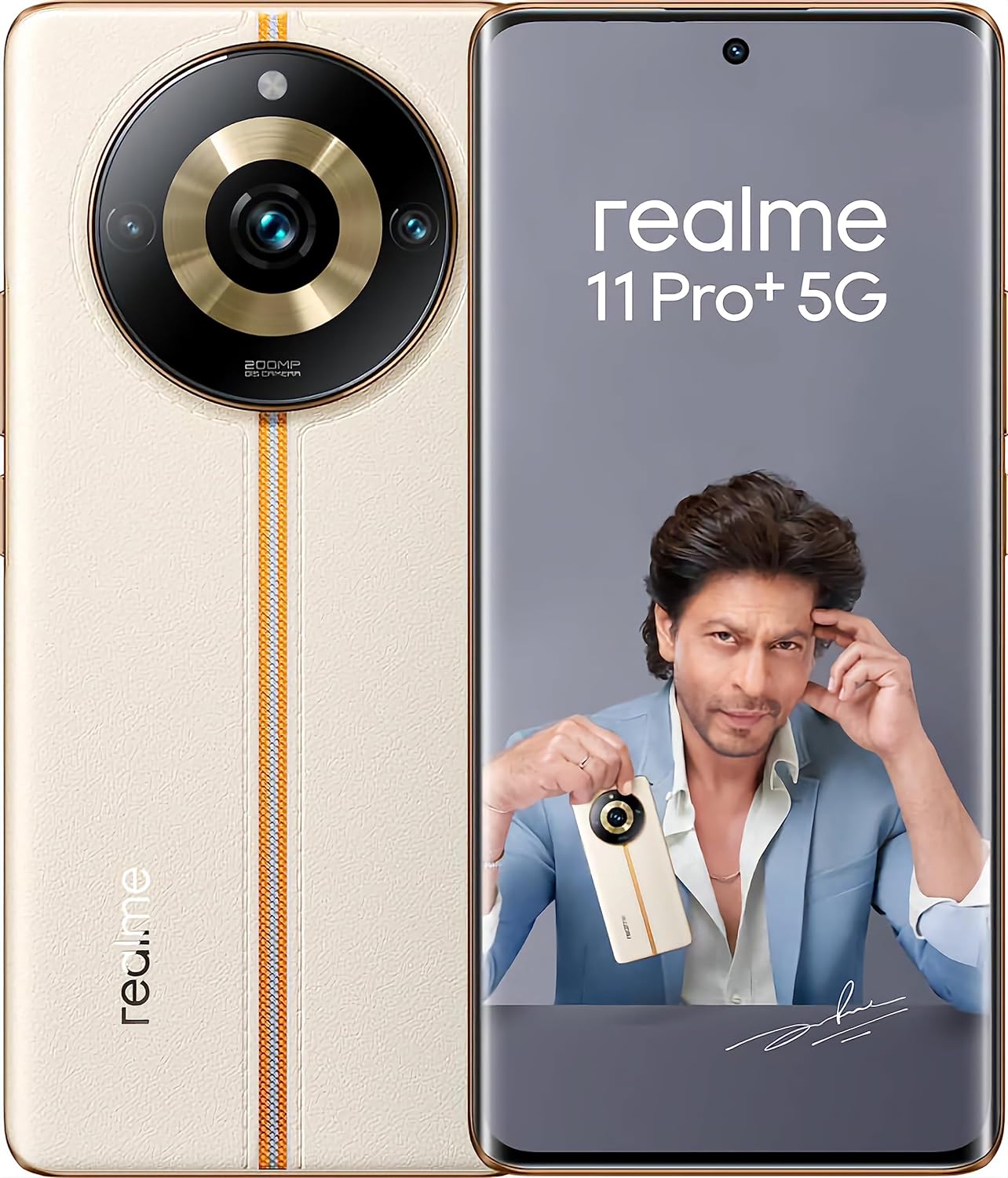 (Open Box) realme 11 Pro+ 5G (Sunrise Beige, 8GB RAM, 256GB Storage) | 120 Hz Curved Display | 200MP ProLight Camera | 7050 5G Dimensity | 12GB Dynamic RAM | Premier Vegan Leather Finish Design