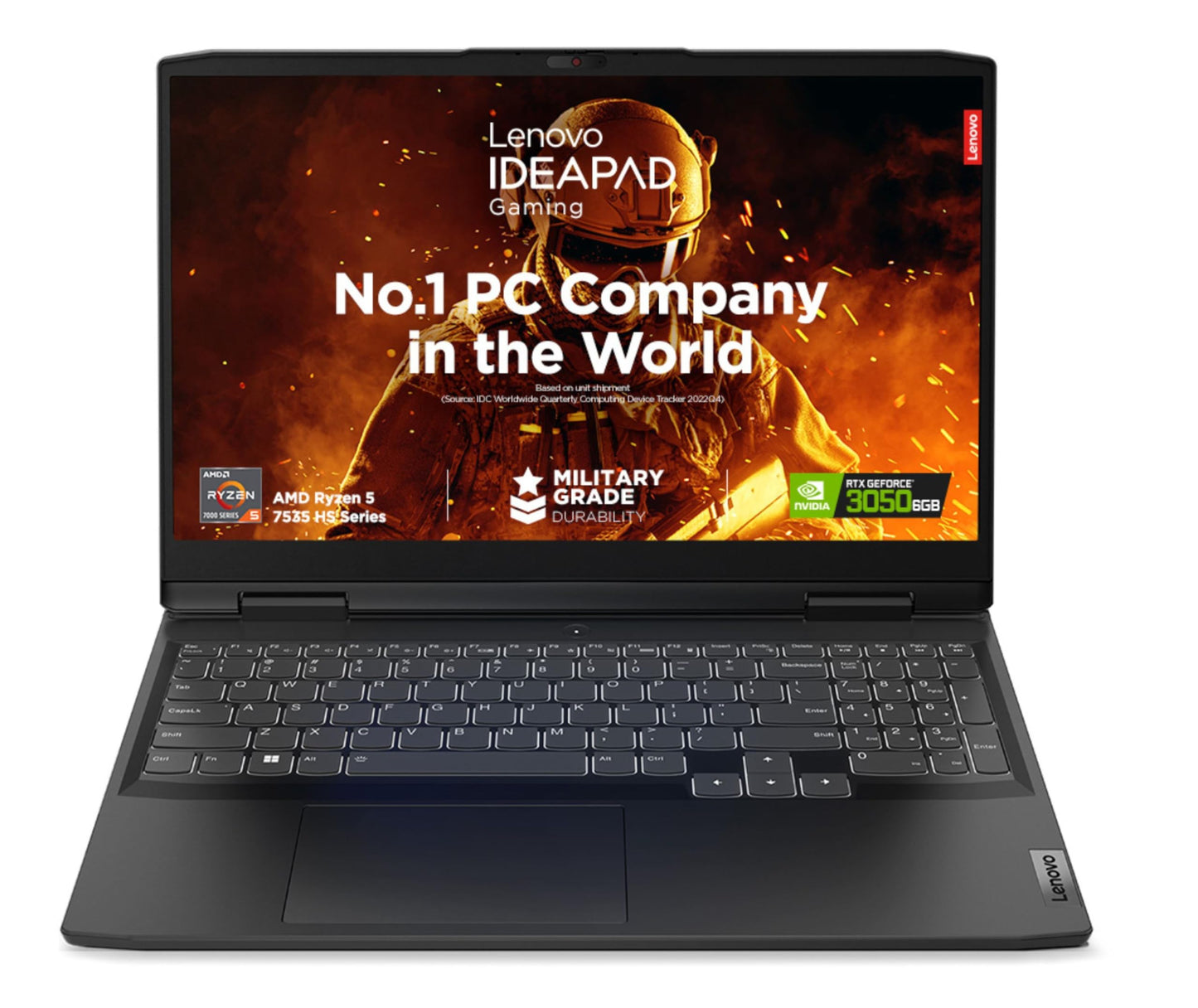 (BRAND REFURBISHED)Lenovo LOQ AI Powered AMD Ryzen 7 7840HS 15.6" (39.6cm) FHD IPS 144Hz 350Nits Gaming Laptop (16GB/512GB SSD/Win 11/NVIDIA RTX 3050 6GB/Office 2021/3 Month Game Pass/Storm Grey/2.4Kg), 82XT004HIN