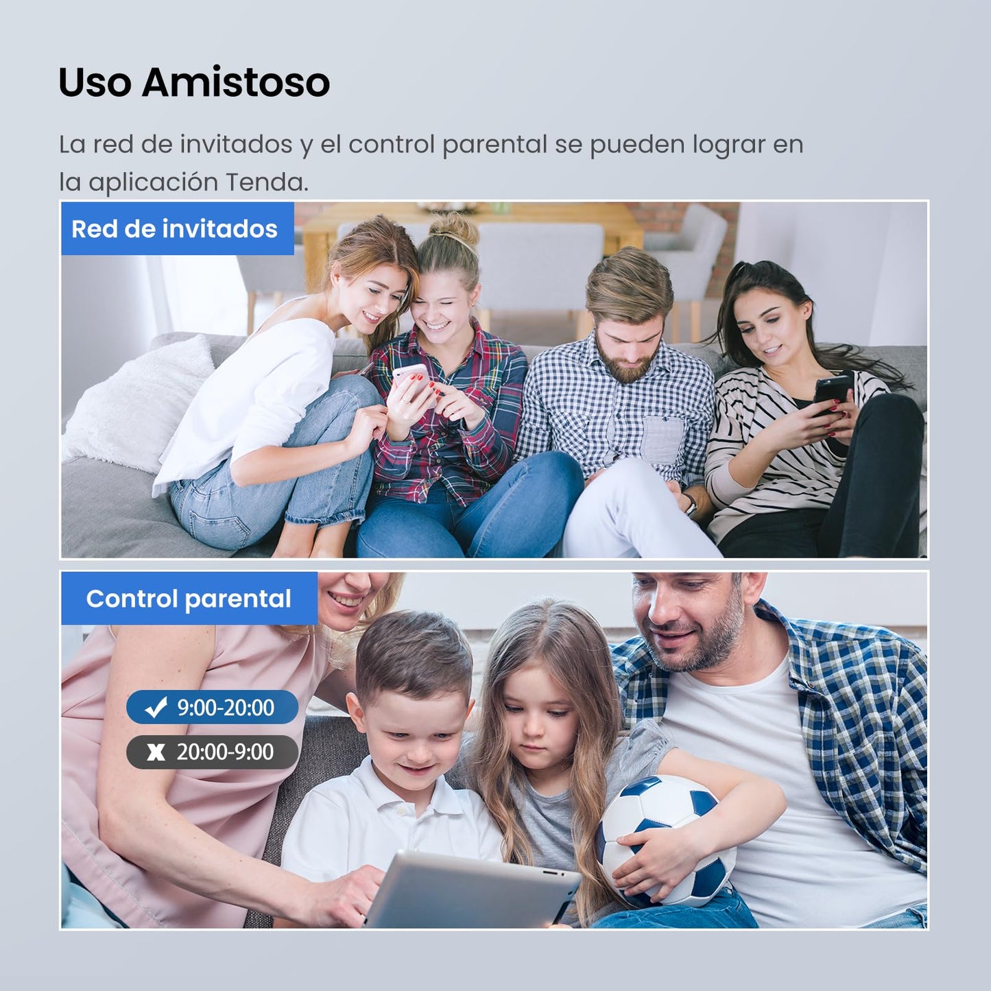 (Open Box) Tenda AC21 2100Mbps Dual Band Gigabit Wireless Router, MU-MIMO, Easy Setup, Supports Guest Network, Parental Control, Client Filter, IPv6 (Black, Not a Modem)