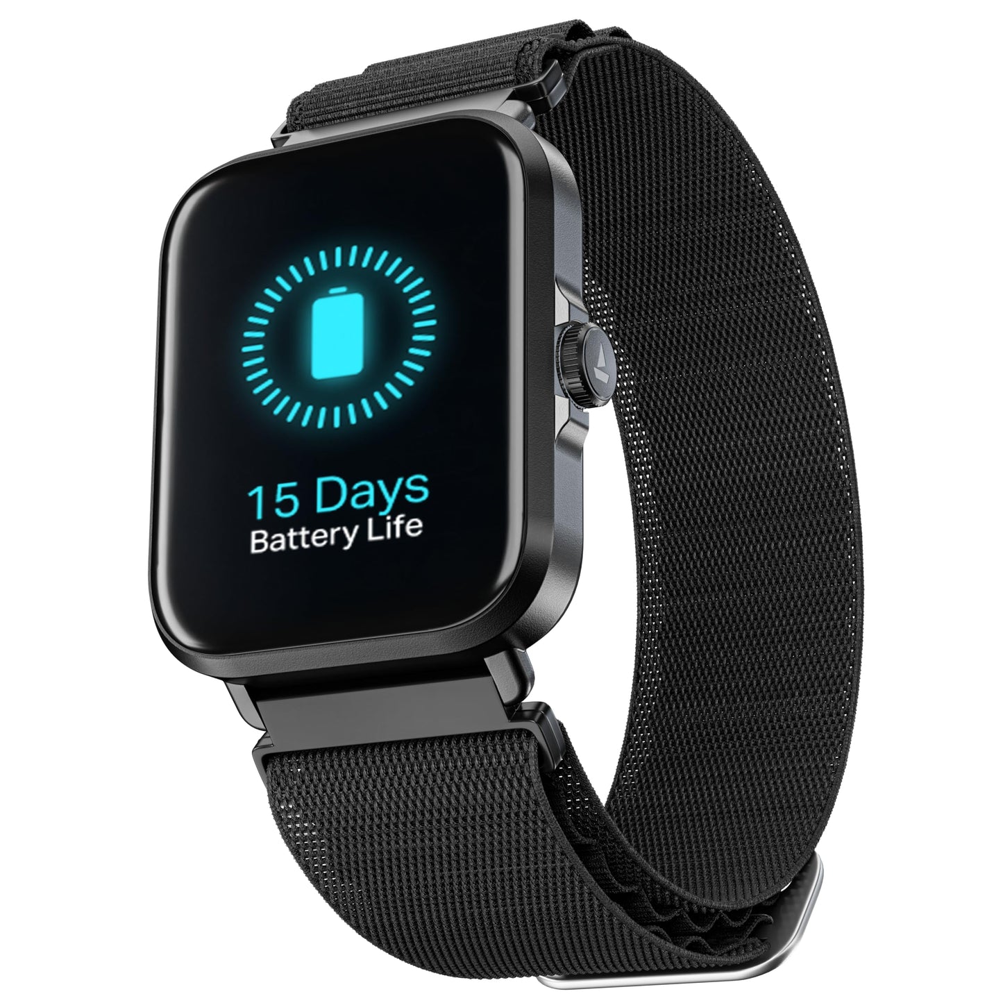 (Open Box) boAt Storm Infinity Plus w/15 Days Extensive Battery fueled by Huge 550mAh Battery, Fast Charge, 1.83”(4.65cm)HD Display, Functional Crown, BT Calling, Smart watch for Men & Women (Active Black)