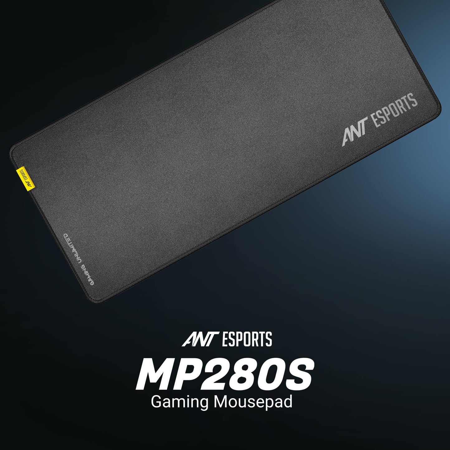 (Open box)Ant Esports MP280S - Speed Gaming Mouse Pad-L- Large with Stitched Edges, Waterproof Non-Slip Base for Gaming & Office – Black