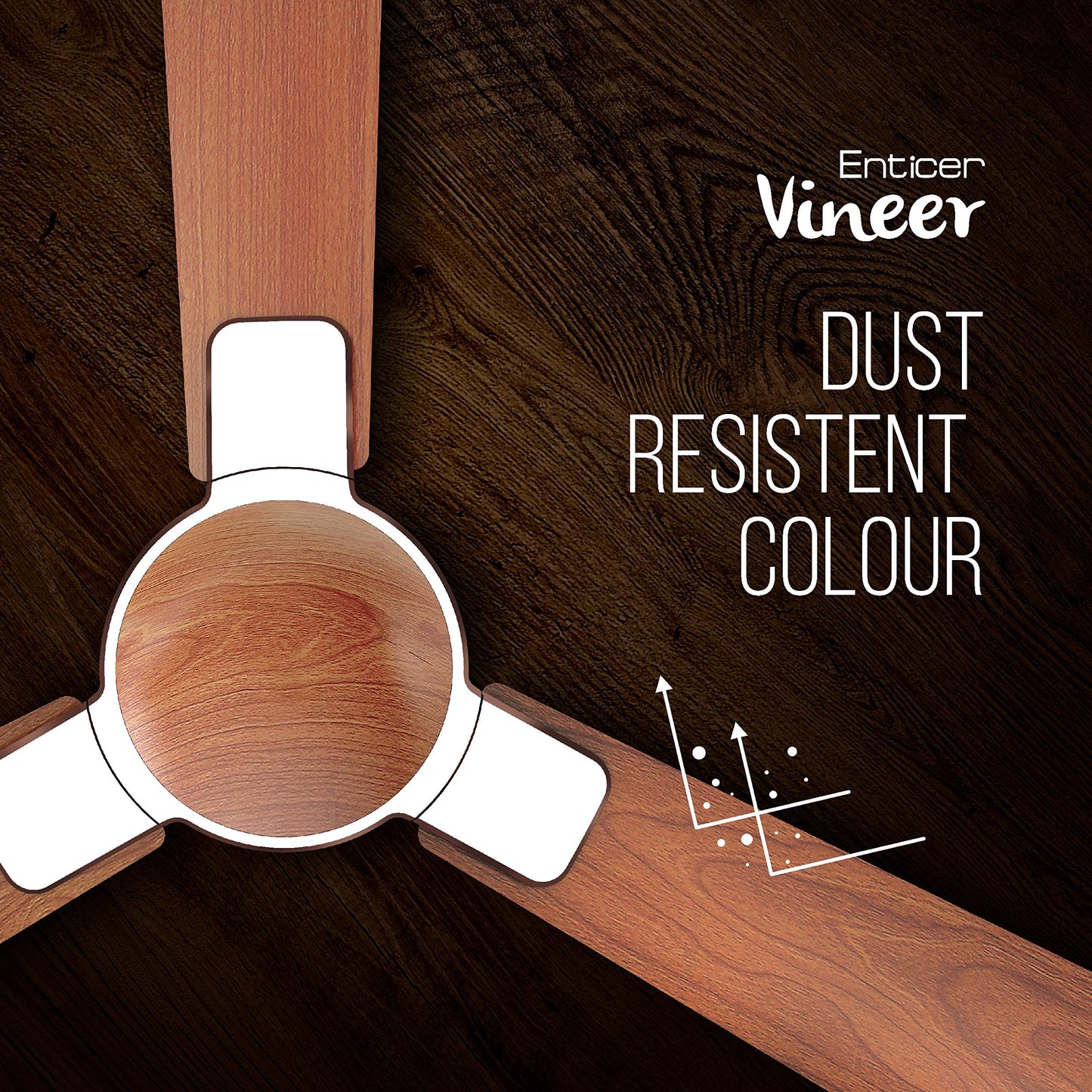 Havells 1200 mm FAN ENTICER ES BEIGE COPPER, 2 Star