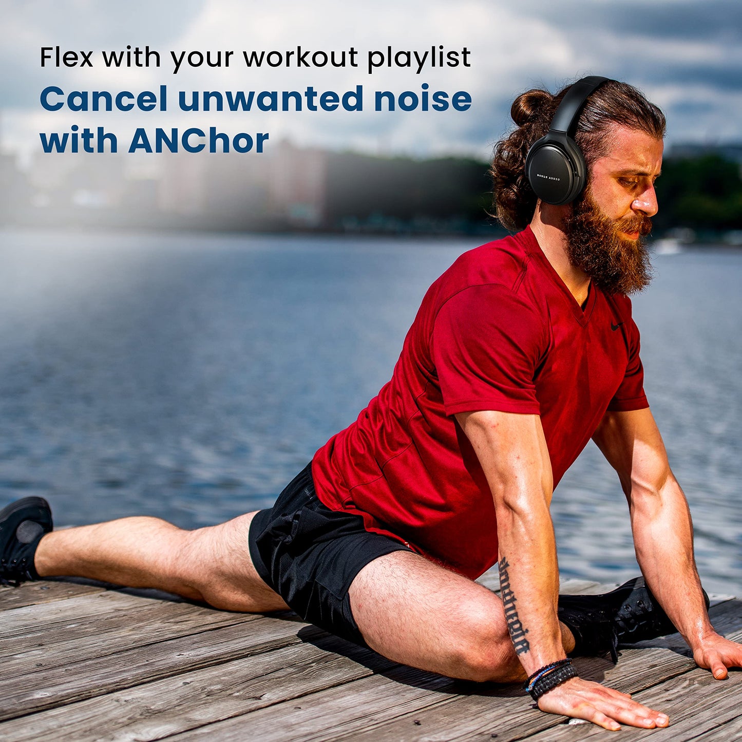 (Open Box) Boult Audio Bass Buds Q2 Lightweight Stereo Wired Over Ear Headphones Set with Mic with Deep Bass, Comfortable Ear Cushions, & Long Cord (Black)