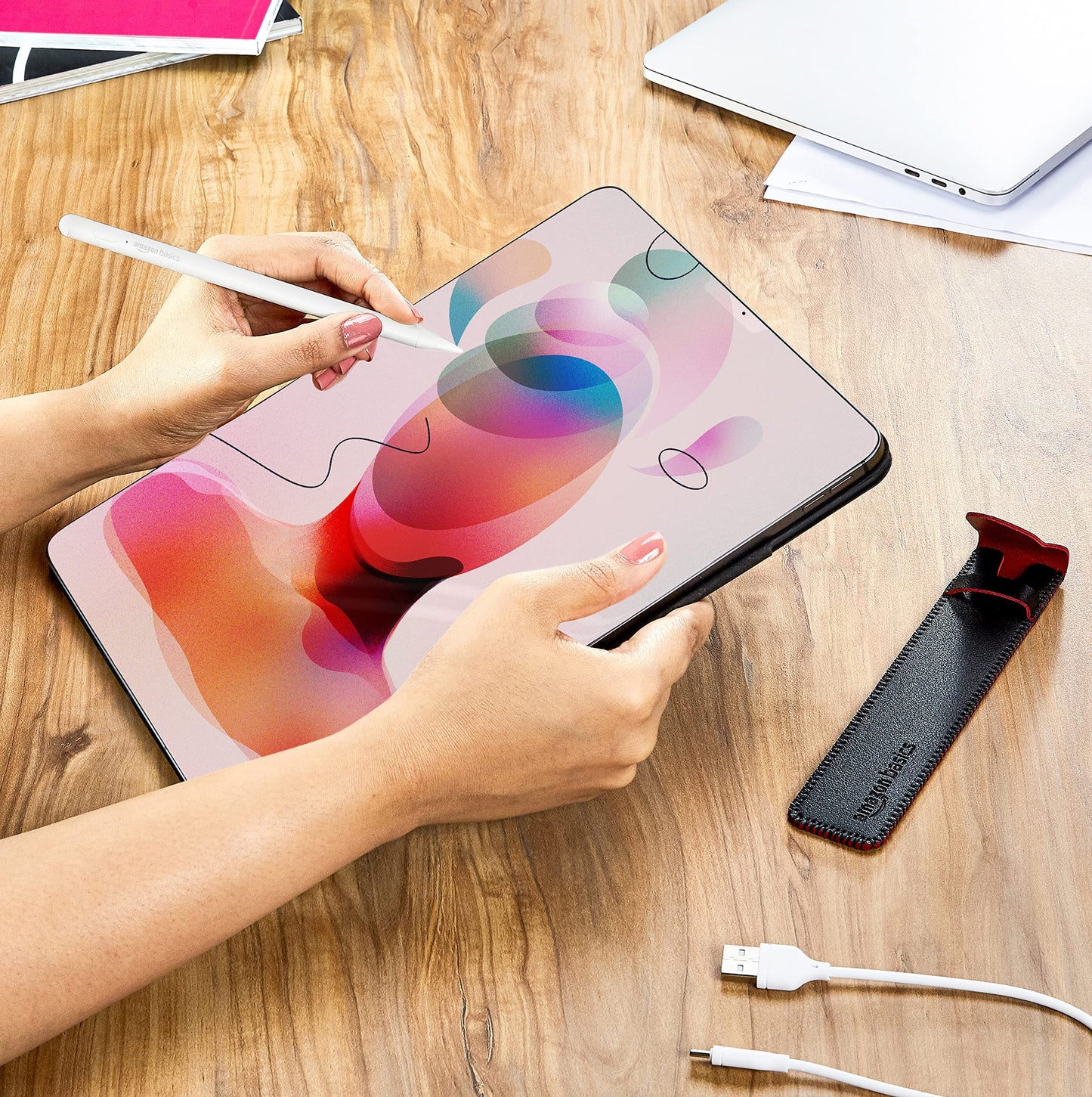 (Open Box) Amazon Basics 2nd Gen Stylus Pen ONLY for IPAD | Supports Palm Rejection, Tilt Sensor, Precise for Writing/Drawing| for iPad 6/7/8/9th Gen; iPad 10.2", Pro 11/12.9", Mini 5/6th, Air 3/4th Gen (White)