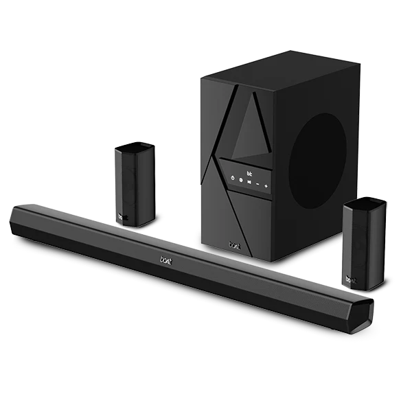 (Open Box) boAt Aavante Bar 3500 with Bass & Treble Controls, EQ Modes & Master Remote Control 500 W Bluetooth Soundbar (Premium Black, 5.1 Channel)