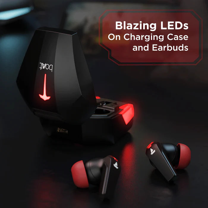 (Without Box) boAt Airdopes 192 with Beast Mode(40ms), 30 Hours Playback & LED Lights Bluetooth Headset