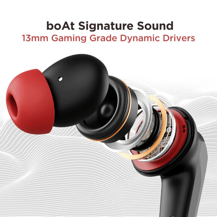 (Without Box) boAt Airdopes 192 with Beast Mode(40ms), 30 Hours Playback & LED Lights Bluetooth Headset