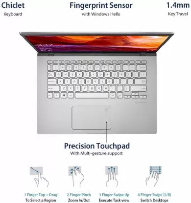 (Brand Refurbished) ASUS Intel Core i3 11th Gen 1115G4 - (4 GB/256 GB SSD/Windows 11 Home) X415EA-EK302WS Thin and Light Laptop (14 Inch, Transparent Silver, 1.60 kg, With MS Office)