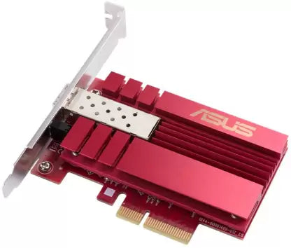 (Open Box) ASUS XG-C100F Network Interface Card (Silver, Red)