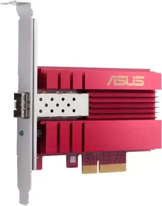 (Open Box) ASUS XG-C100F Network Interface Card (Silver, Red)