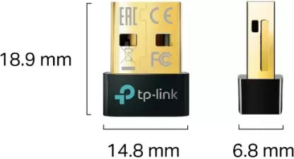 (Open Box) TP-Link UB500 Bluetooth 5.0 Nano USB Adapter (Gold, Black)